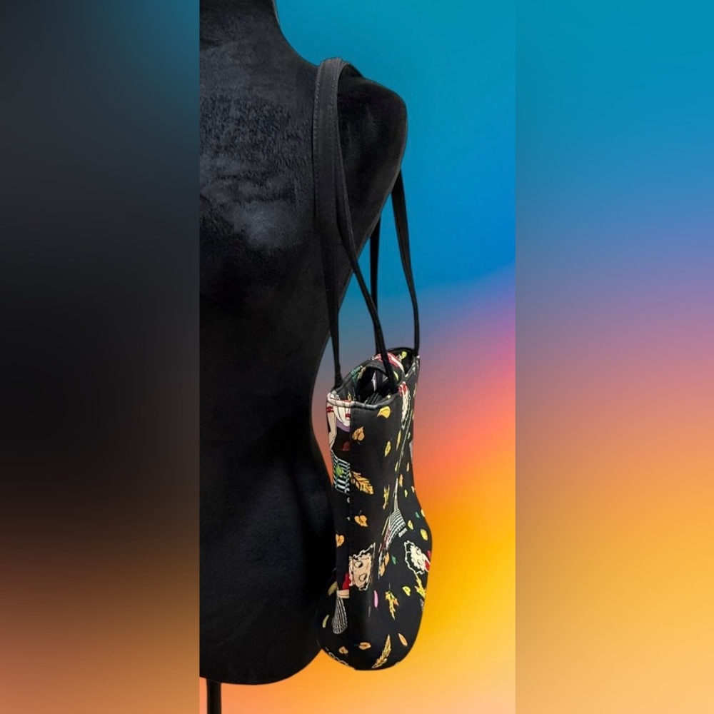 Betty Boop - "Cool Breeze" - Canvas Shoulder Bag Purse Vintage - Picture 3 of 9